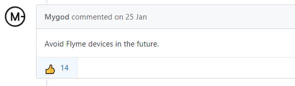 Avoid Flyme devices in the future.